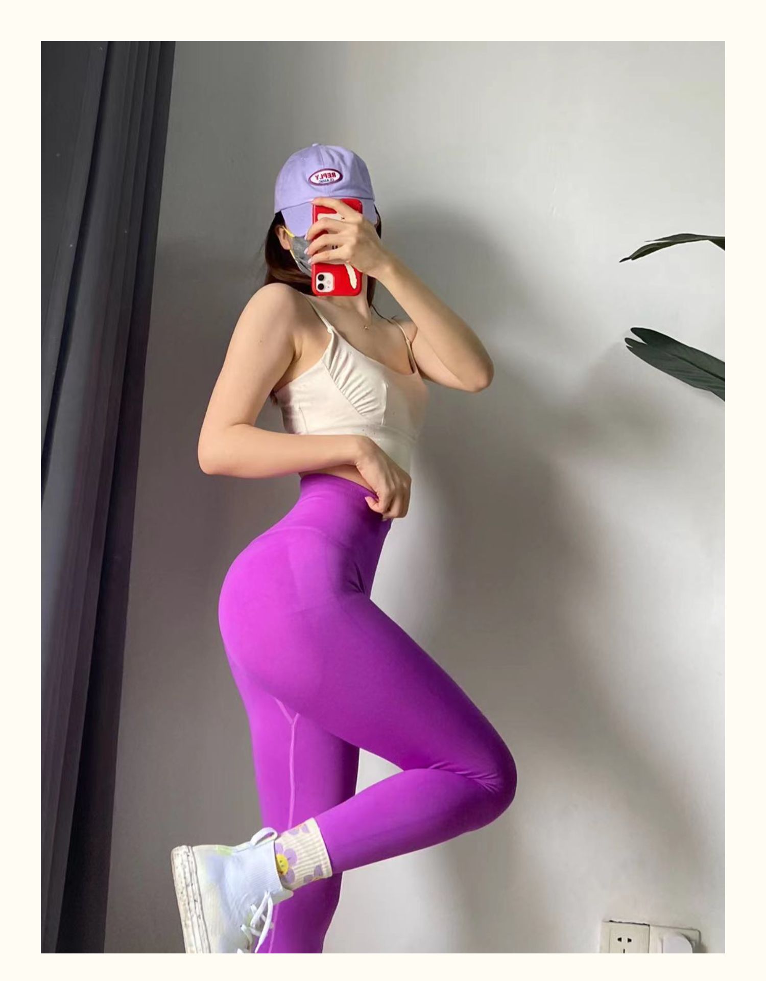 High Waisted And Hip Lifting Fitness Pants For Women With High Elasticity