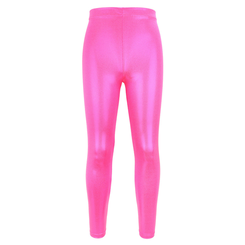 Bright Bronzing Children Dance High Elastic Breathability Yoga Pants