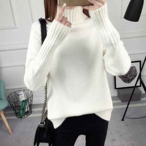 Korean Style Long Sleeve All-matching Thickened Jumper Women