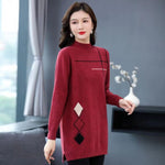 Western Style Inner Matching Coat Base Knitting Woolen Skirt