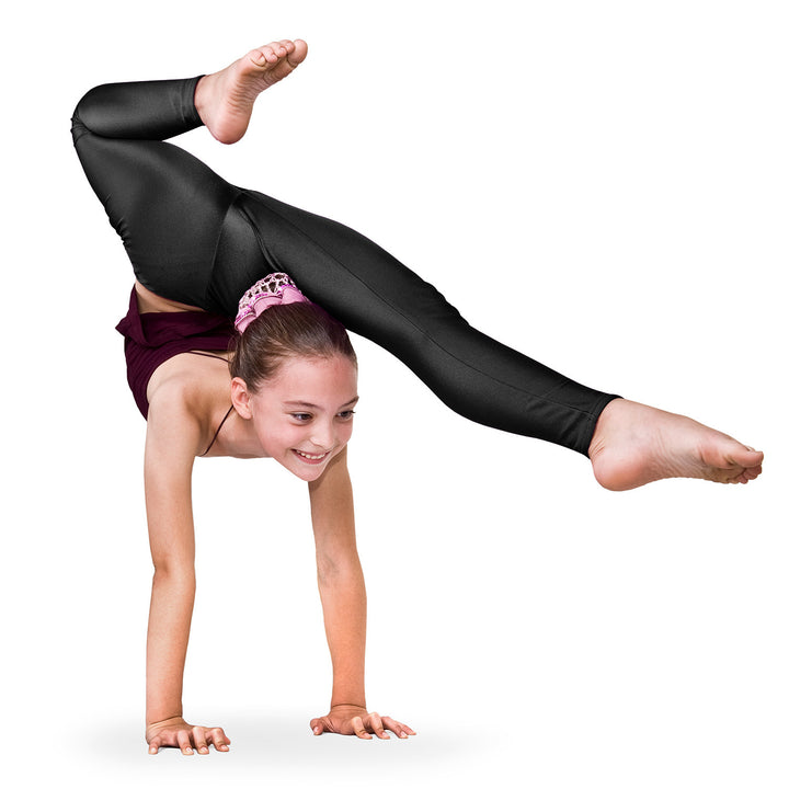 Bright Bronzing Children Dance High Elastic Breathability Yoga Pants