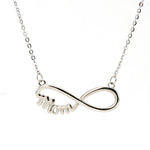 Stainless Steel Mother Necklace 8 Words Retro Fashion