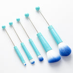 Beaded Makeup Brush With Metal Handle Suit Makeup Tools