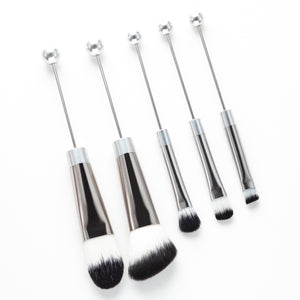 Beaded Makeup Brush With Metal Handle Suit Makeup Tools