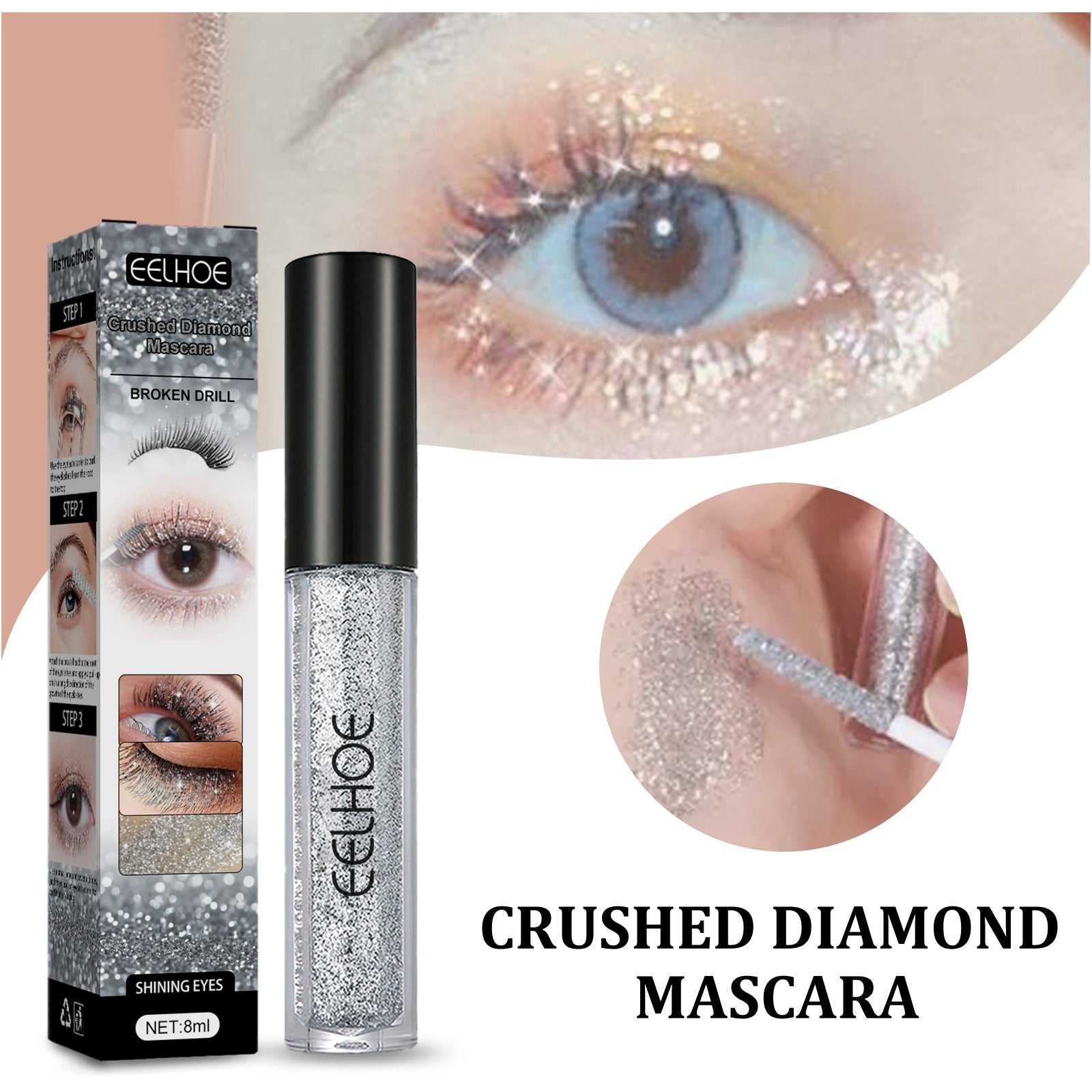 Diamond Fragment Mascara Shaping Base Quick-drying Non-smudging