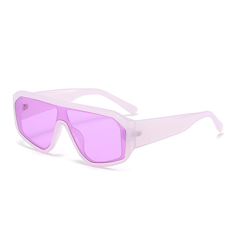 New One-piece Large Frame Fashion Sunglasses For Women