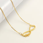 Stainless Steel Mother Necklace 8 Words Retro Fashion