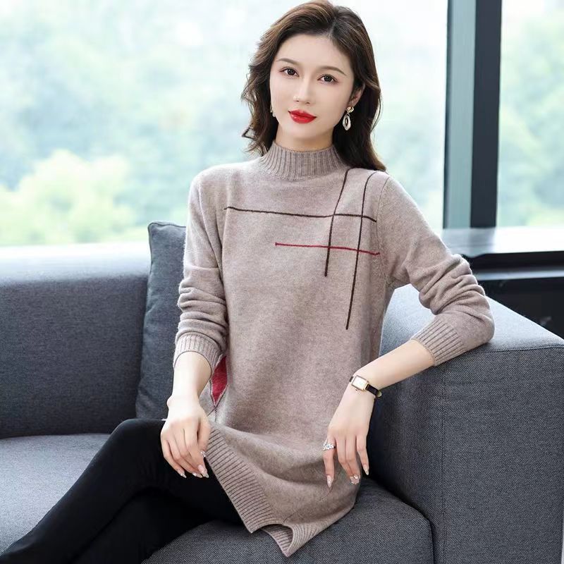 Western Style Inner Matching Coat Base Knitting Woolen Skirt