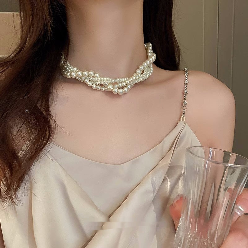 Ladies Fashion Multilayer Collarbone Necklace